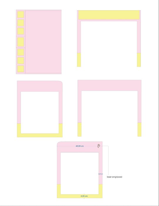 Mesa Infantil Retangular Com Porta Lápis