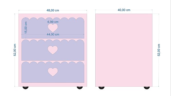 Cômoda De Cabeceira Infantil