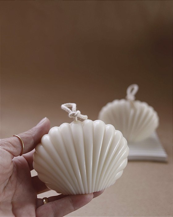 Vela Decorativa Concha