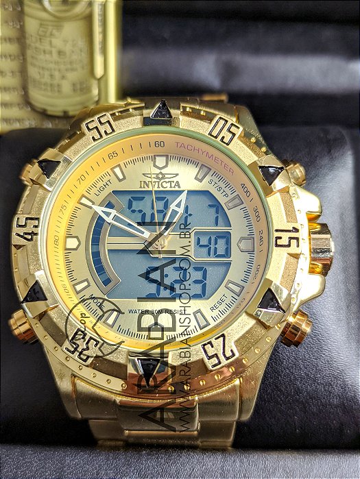 Relogio invicta analogico digital Clearance