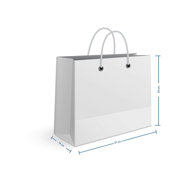 Sacola Horizontal - (LAP - 27 x 24 x 19 cm)