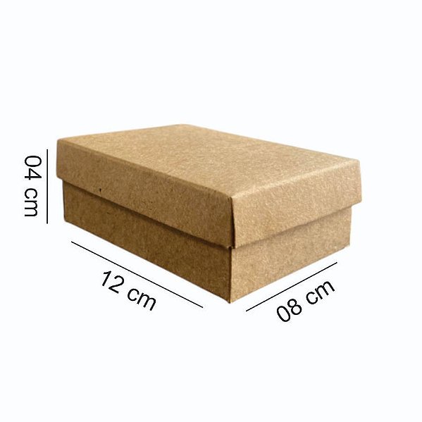 Caixa 12x08x04 0192 Kraft 420gr Tampa Kraft Cod  - 1156