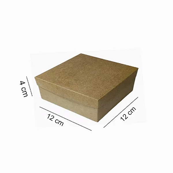 Caixa 12x12x04 0192 Kraft 420g Tampa Kraft  Cod  - 1207 (QUEIMÃO)