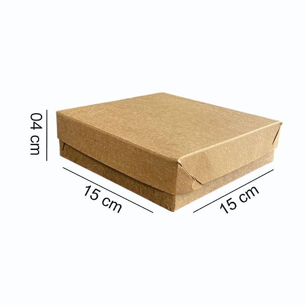 Caixa 15x15x04 0105 Kraft 420g - *dsm Kraft Cod -1114
