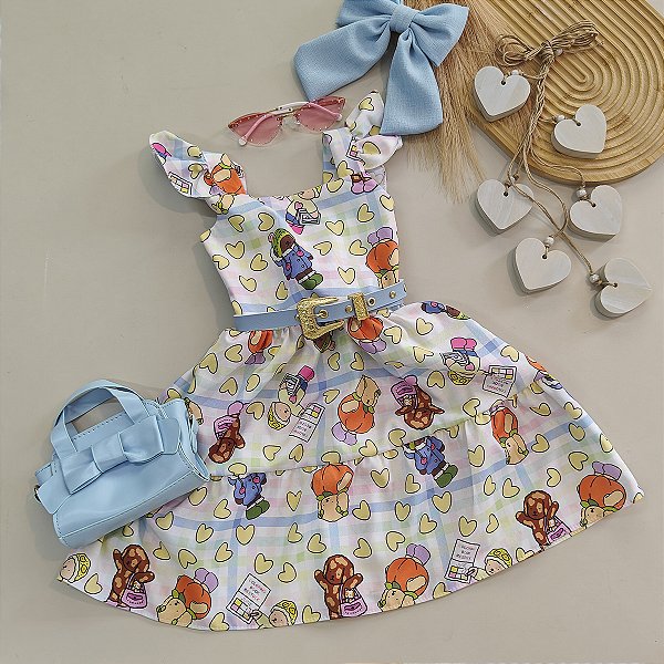 Vestido Boobie Goods Amarelo 02 ao 08
