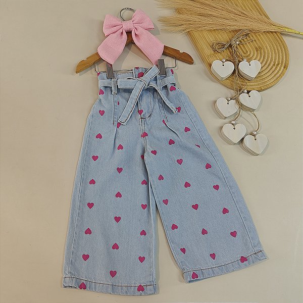 Calça Corações Wide Leg 02 ao 10