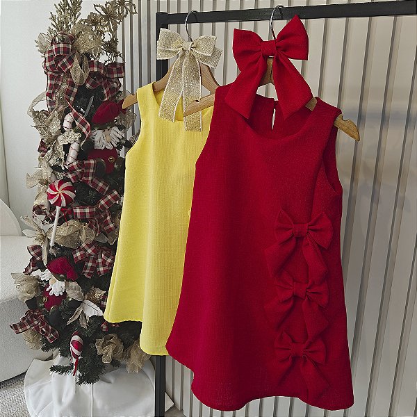 Vestido Laços de Natal 04 ao 10