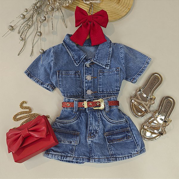 Conjunto Jeans Olivia 04 ao 08