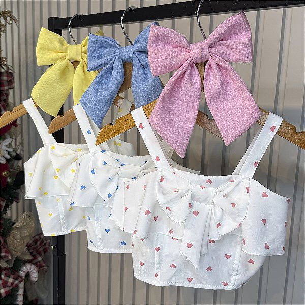 Blusa Corações 04 ao 12