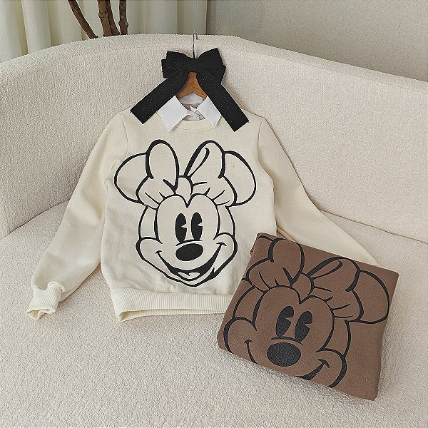 Blusa Moletom Minnie 04 ao 12