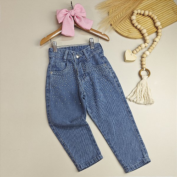 Calça Mom Strass 02 ao 10
