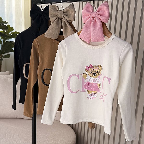 Blusa Chic Urso 04 ao 12