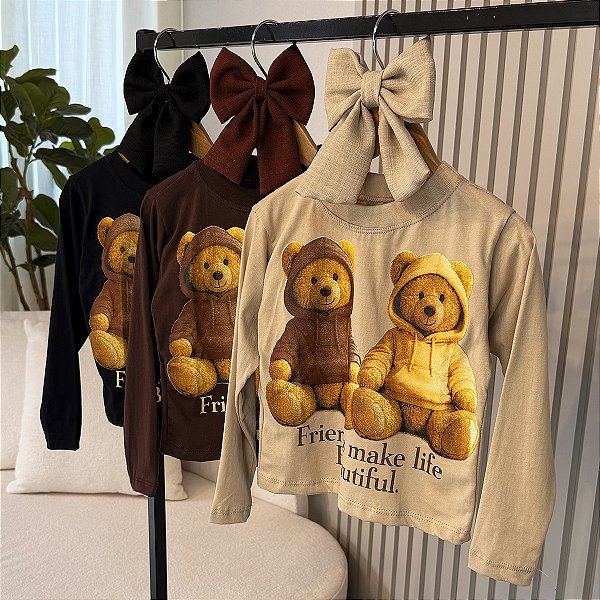 Blusa Ursos Dois Irmãos 04 ao 12