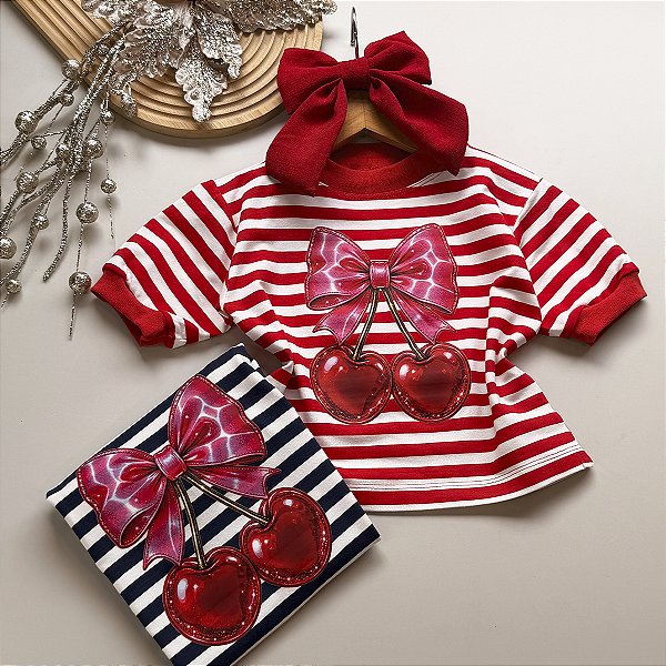 T-Shirt Cereja De Natal 04 ao 12