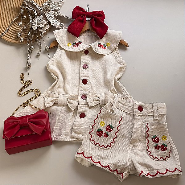 Conjunto Morangos de Natal 04 ao 12