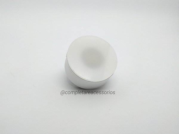 LED Spot para Móveis Redondo 35mm – Embutir e Sobrepor (Branco Fosco)