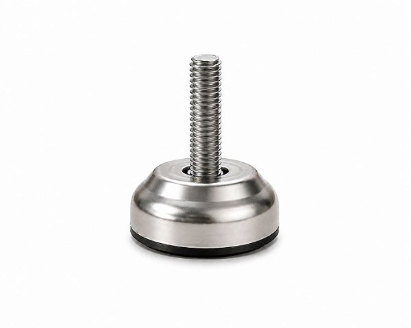 Sapata Niveladora 35mm Niquelada – Rosca 3/8” x 1” | Pacote com 100 Unidades