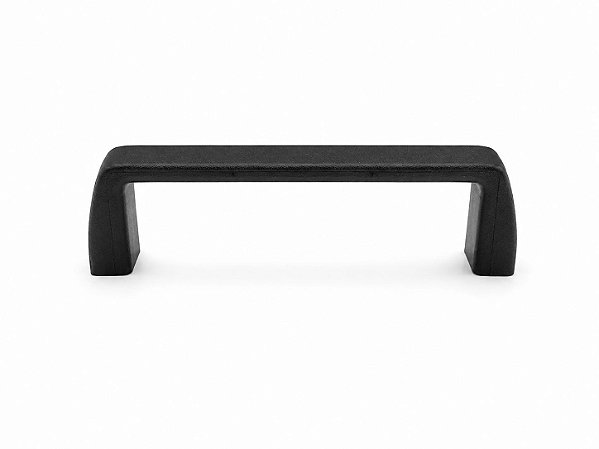 Puxador Alça Plástico Retangular 96mm Preto – 10 Peças