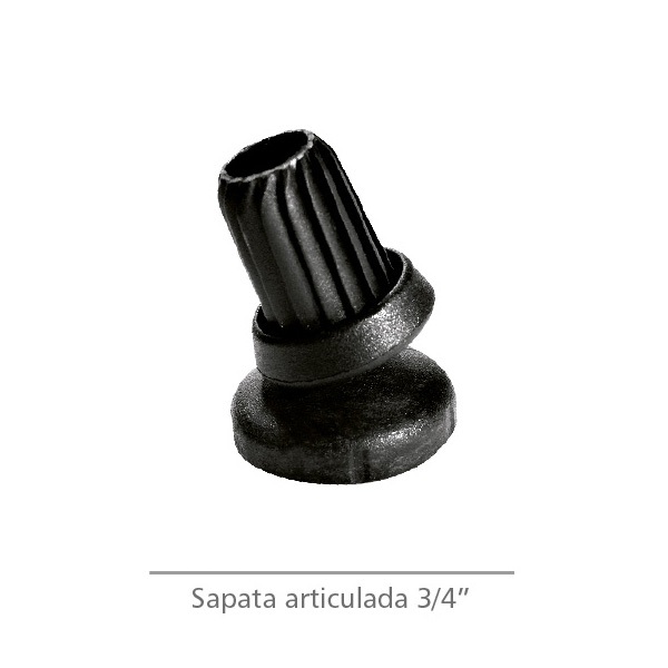 Sapata Articulada para Tubo 3/4” Preta – Kit com 12 Unidades para Nivelamento e Estabilidade