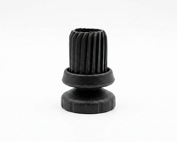 Sapata Articulada para Tubo 7/8” Preta – Kit com 12 Unidades para Nivelamento e Proteção de Móveis