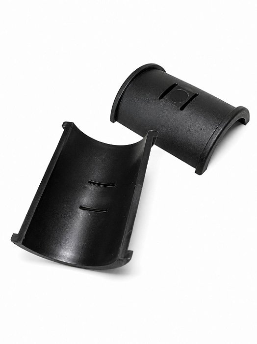 Bucha Bipartida para Cadeira Tipo Caixa – Preta (4 Pares)