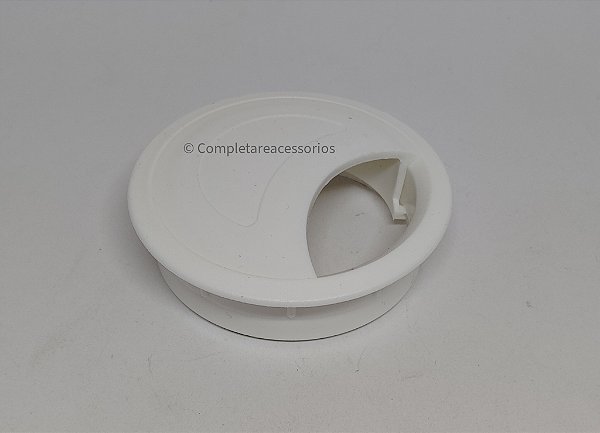 Passa Fio para Mesa 60mm Kit 12 Unidades – Branco