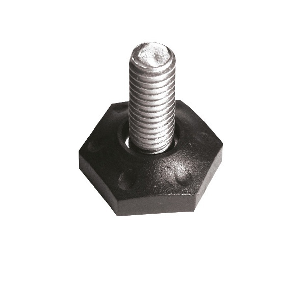 Sapata Niveladora Plástica 31mm – Rosca 3/8” x 1” | Kit com 100 Unidades