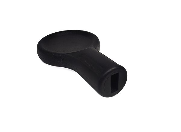 Puxador Flange Chato Preto para Cadeira – Kit com 12 Unidades