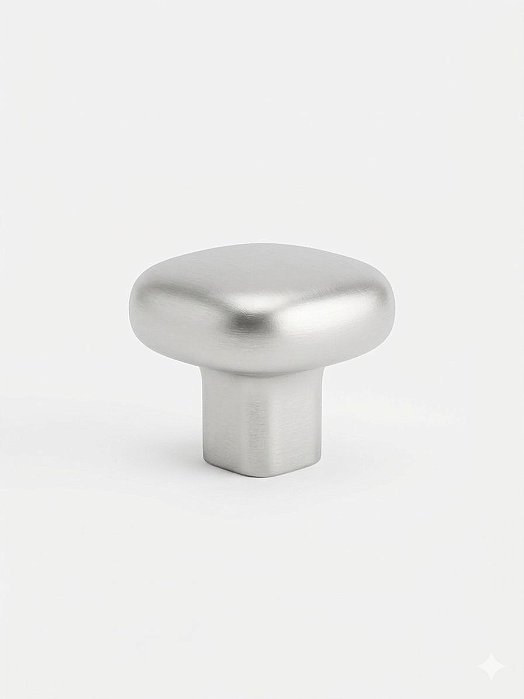 Puxador Ponto 212 SOFT Cromo Acetinado - Ergonomia