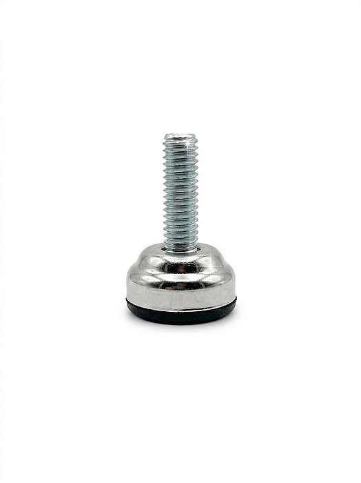 Sapata Niveladora Niquelada 20mm – Rosca 1/4” x 3/4” | Kit com 100 Unidades de Alto Acabamento