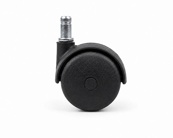 Rodízio para Cadeira Pino 11mm Preto - KIT 5 UND - Troca Rápida e Econômica
