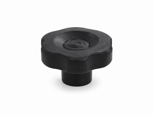 Manípulo Plástico Redondo Vazado 3/8" - KIT 12 peças