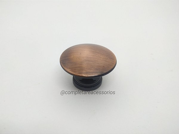 Puxador Tucson Ponto 32mm Cobre Velho Escovado – Detalhe Retrô com Brilho Elegante