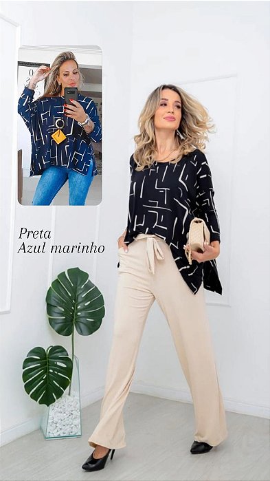 Blusa Batinha Estampada