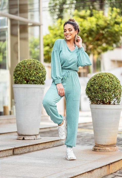 Conjunto Calça e Blusa Lãzinha