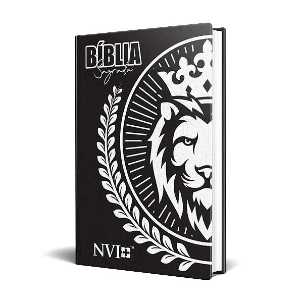 Bíblia Slim Leão Branco/Preto - NVI (Capa Dura) #