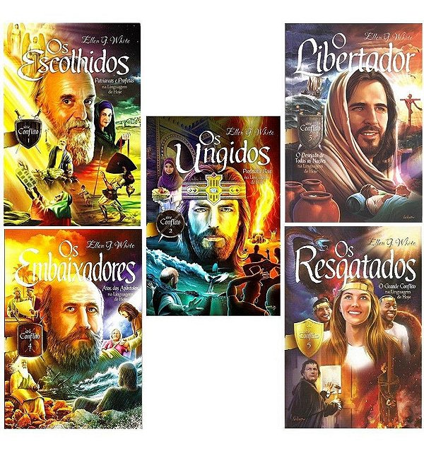 Coleção: Série Conflito na Linguagem de Hoje (Ellen G. White) | 5 Volumes