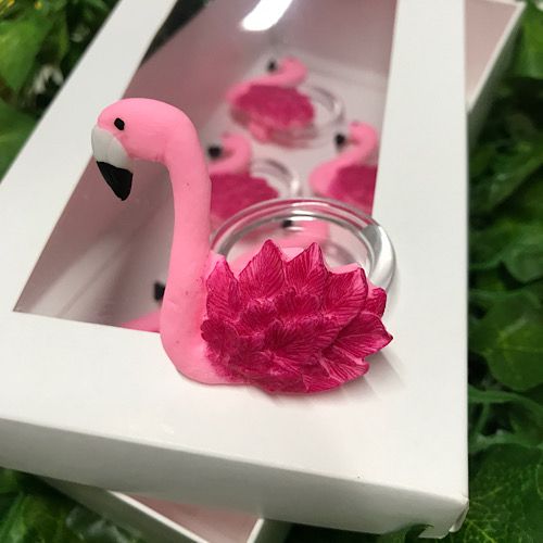 KIT 6 PORTA GUARDANAPOS-FLAMINGO