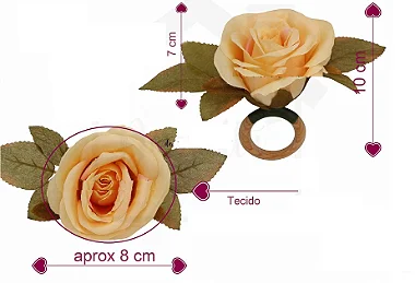 02 UNID PORTA GUARDANAPOS-ROSA CHAMPANHE