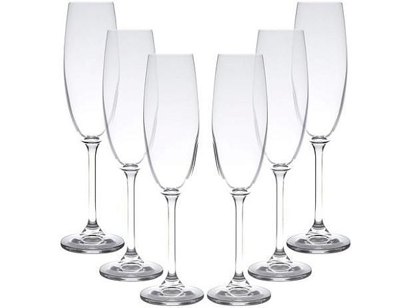 CONJUNTO 6 TAÇAS-ESPUMANTE