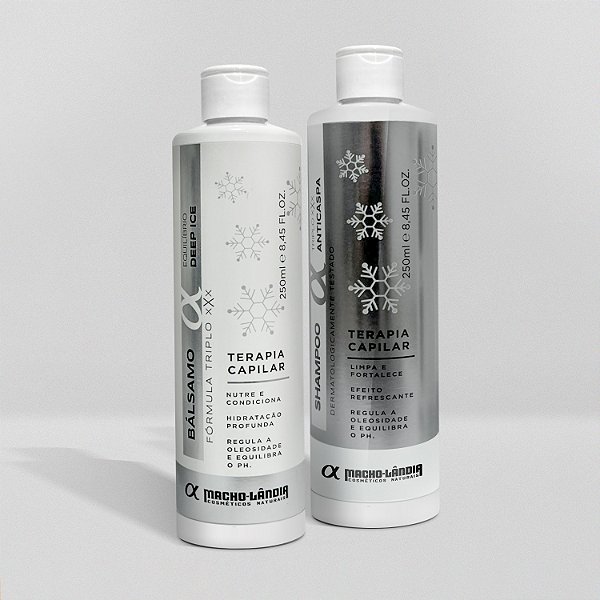 Kit Anticaspa Triplo XXX - Shampoo Anticaspa e Bálsamo