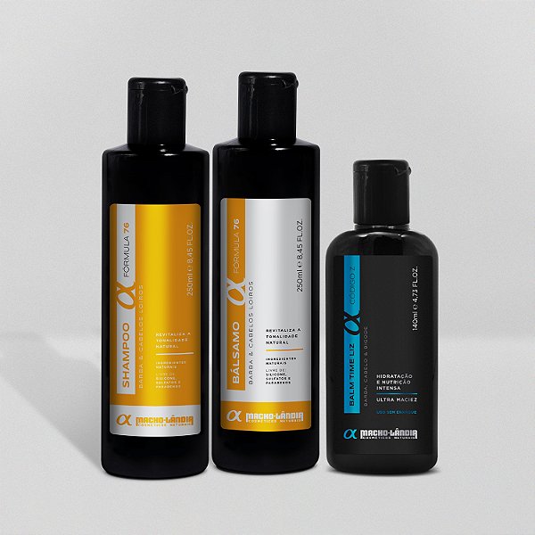 KIT GALEGO  –  CABELOS E BARBAS LOIROS  (250 ML + 250 ML)