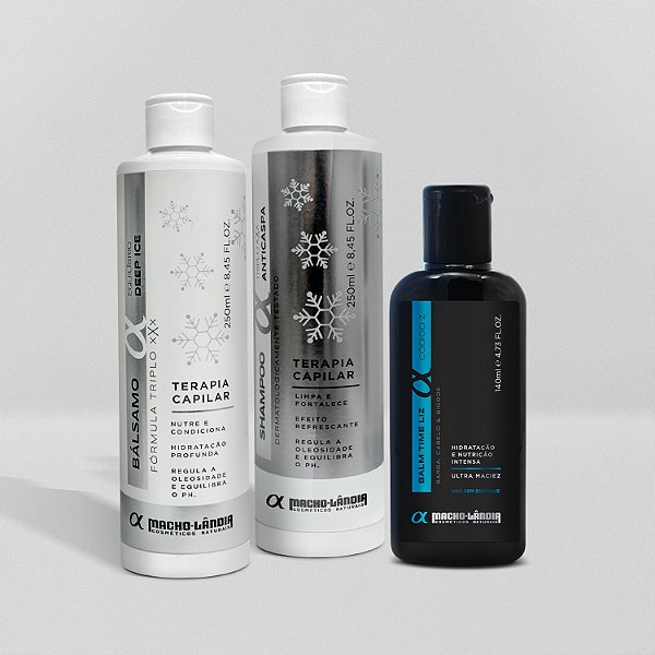 KIT RITUAL ANTICASPA – SHAMPOO +  BÁLSAMO + BALM TIME LIZ