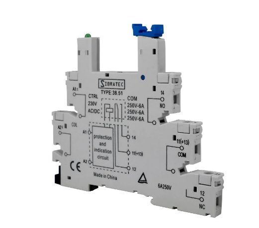 BASE RELE ACOPLADOR FINO 38.51-24V SIBRATEC