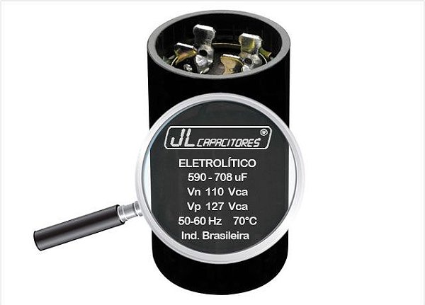 Capacitor Eletrolítico de Partida 110V 590 - 708UF SIBRATEC 8674