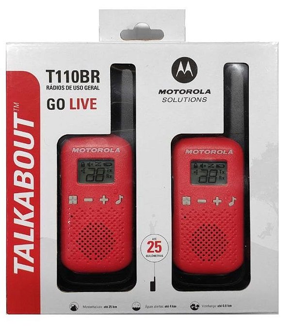 RADIO TALKABOUT T110BR 25KM VM MOTOROLA