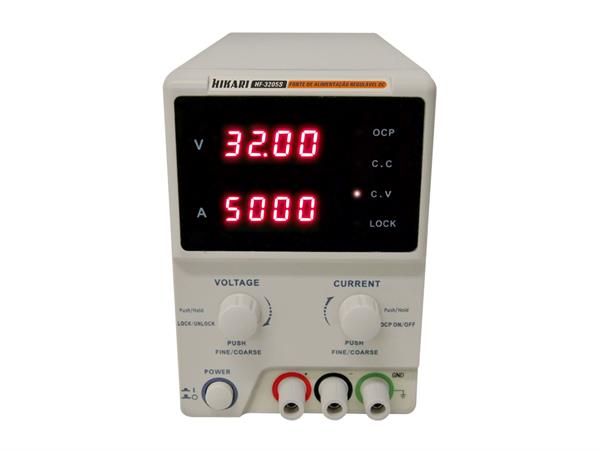 FONTE DE ALIMENTAÇÃO REGULÁVEL DC 5A HF-3205S HIKARI