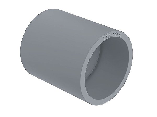 LUVA 1" LISA PVC CINZA MASSTER