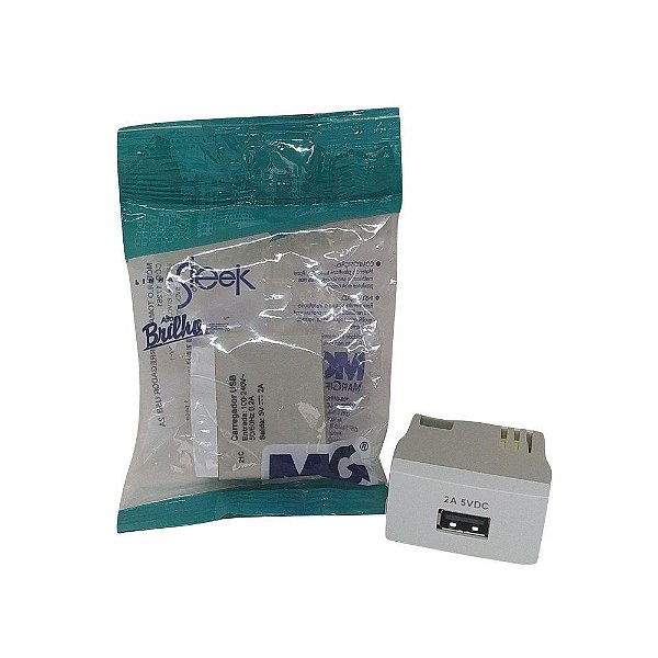 MODULO CARREGADOR USB 2A BIVOLT SLEEK MARGIRIUS