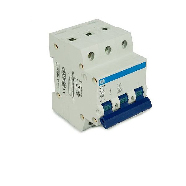 Mini Disjuntor Tripolar MDW-C10A WEG 10076409
